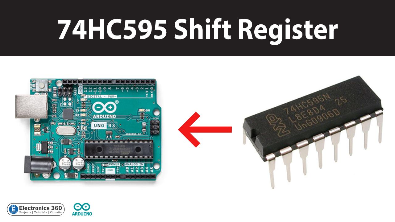 Interfacing 74HC595 Shift Register Arduino