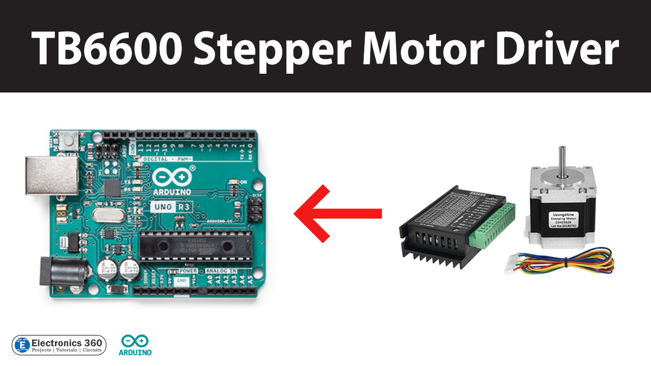 Controlling TB6600 Stepper Motor Driver with Arduino.