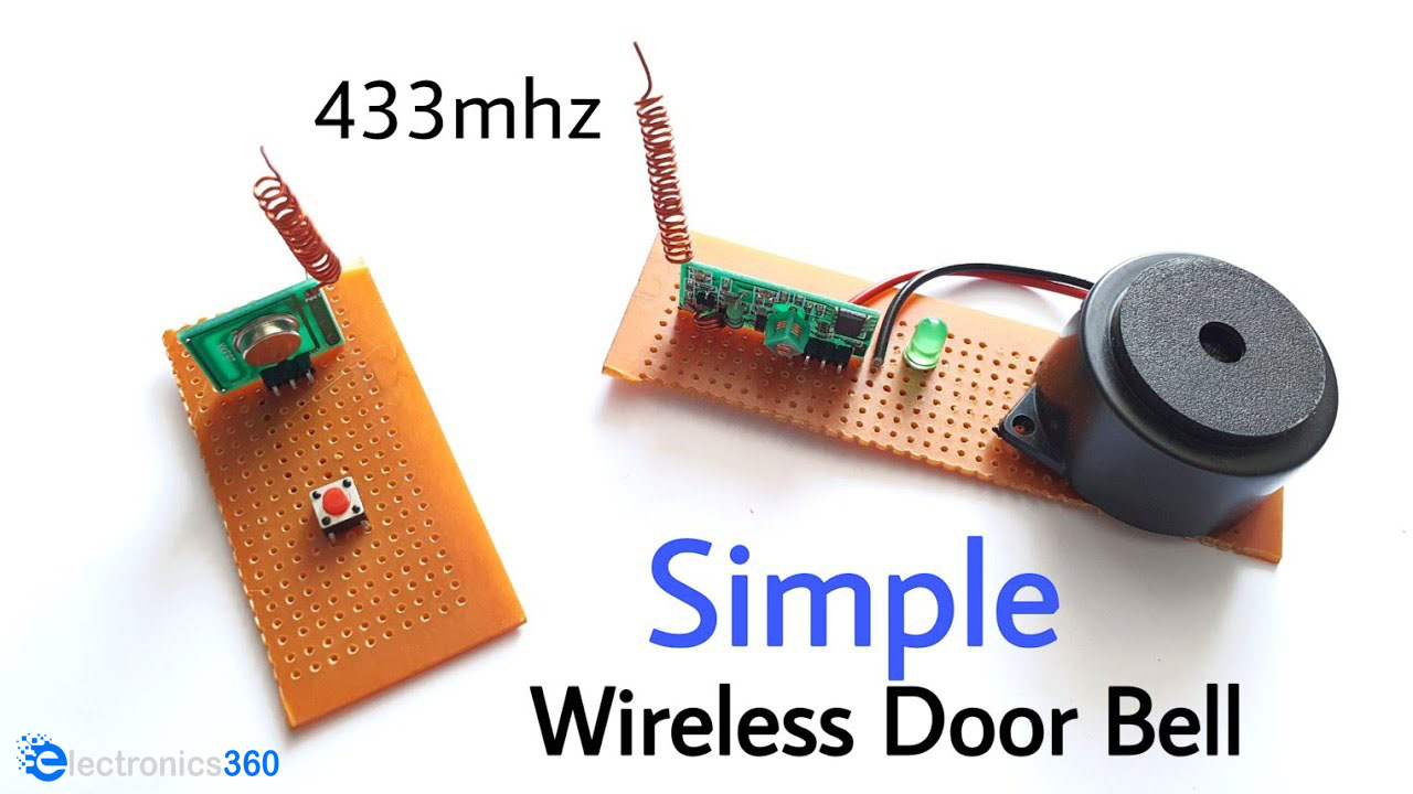 How To Make A Wireless Doorbell Circuit Using A 433 MHz RF Transceiver