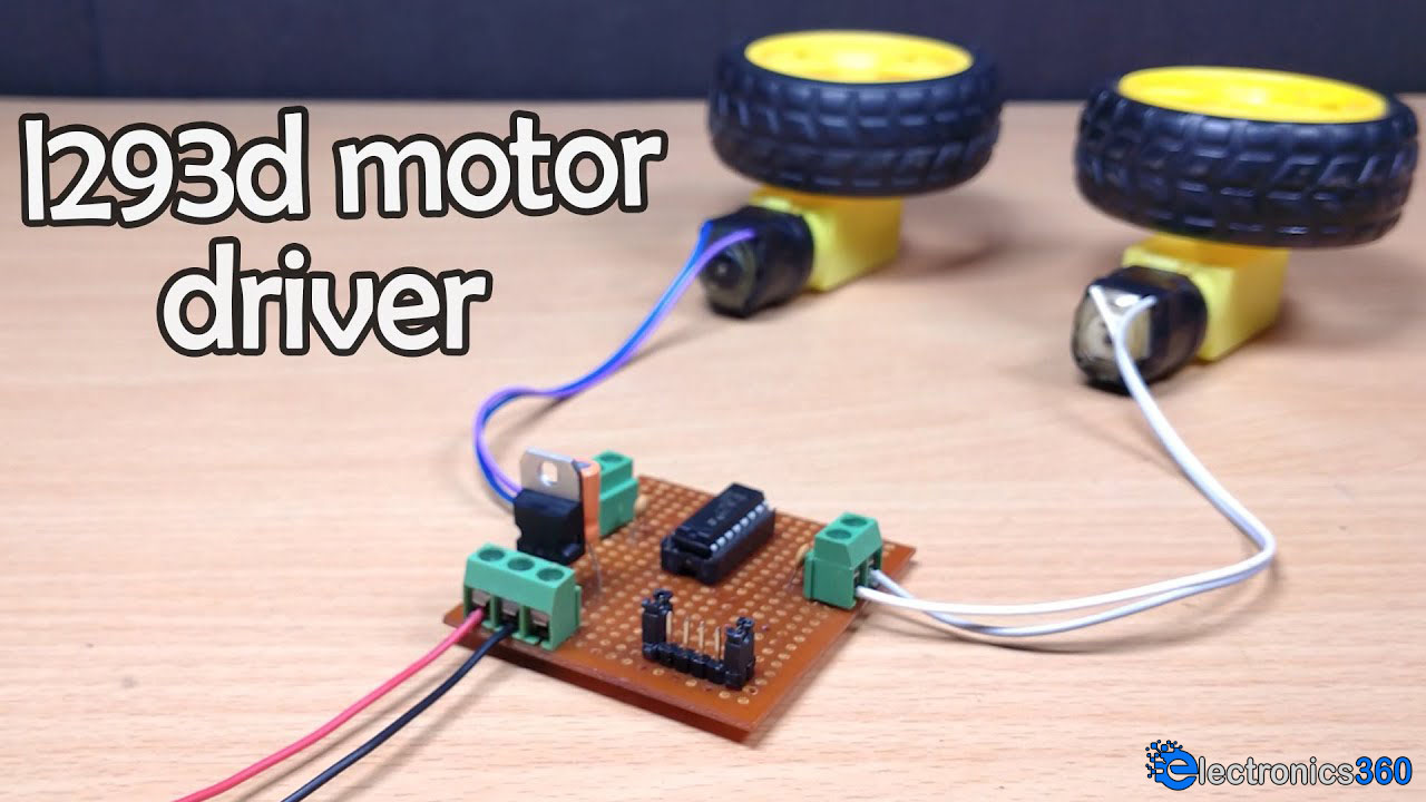 How To Make An H-Bridge Motor Driver Circuit Using L293D IC | DIY