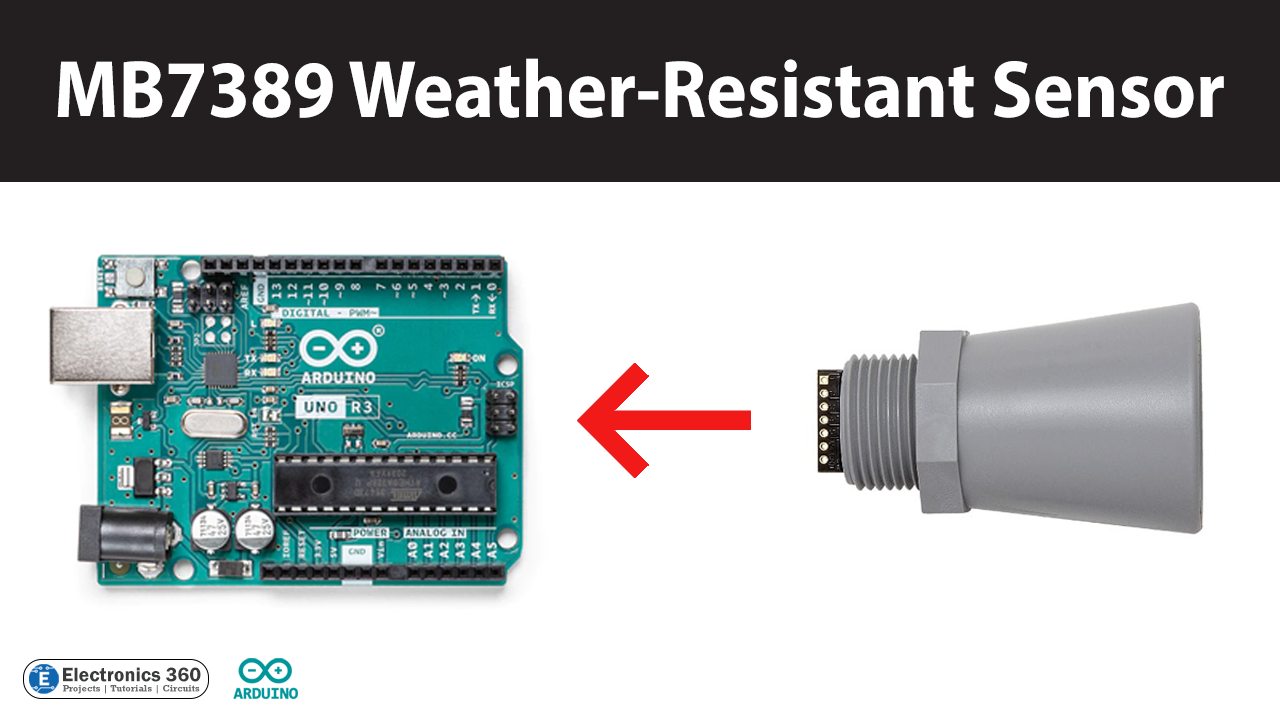 Interfacing MB7389 Weather-Resistant Distance Sensor with Arduino