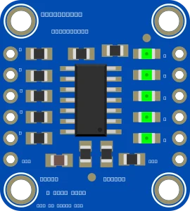 Standalone 5-Pad Capacitive Touch Sensor Breakout - AT42QT1070 illustration