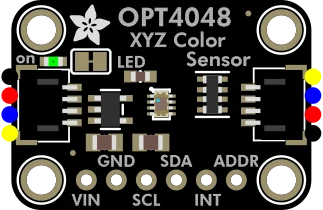 Adafruit OPT4048 Tri-Stimulus XYZ Color and Lux Sensor illustration