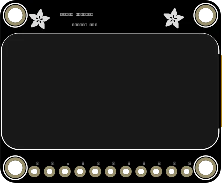 Adafruit 1.47" 320x172 Round Rectangle Color IPS TFT Display illustration