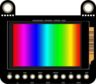 Adafruit 0.96" 160x80 Color TFT Display w/ MicroSD Card Breakout illustration