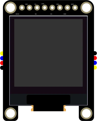 Adafruit Monochrome 1.12" 128x128 OLED Graphic Display illustration