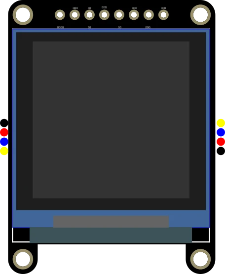 Adafruit Grayscale 1.5" 128x128 OLED Graphic Display illustration