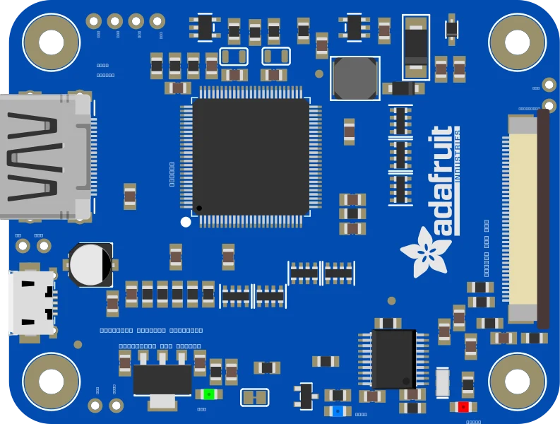 TFP401 HDMI/DVI Decoder to 40-Pin TTL Breakout - With Touch illustration