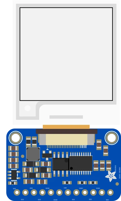Adafruit eInk Breakout Friend with 32KB SRAM illustration
