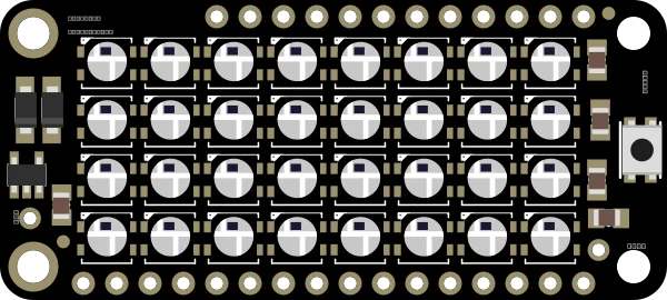 NeoPixel FeatherWing - 4x8 RGB LED Add-on For All Feather Boards illustration