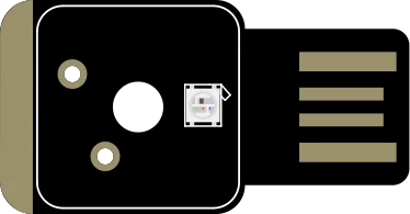 Adafruit NeoKey Trinkey - USB NeoPixel Mechanical Key Switch illustration