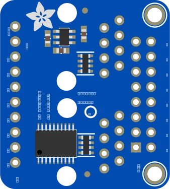 Adafruit NeoPXL8 Friend - 8 x Strands NeoPixel Level Shifter illustration