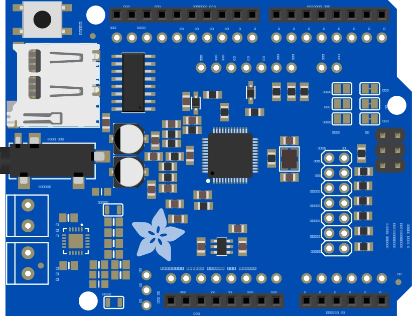 Adafruit "Music Maker" MP3 Shield for Arduino (MP3/Ogg/WAV...) illustration