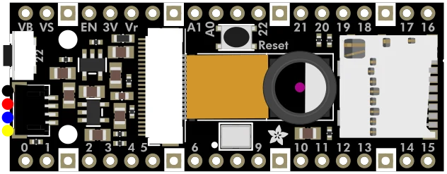 Adafruit PiCowbell Camera Breakout - Autofocus 72 Degree Lens illustration