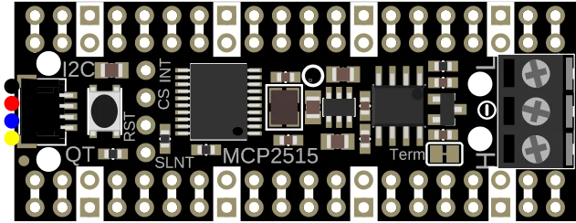 Adafruit PiCowbell CAN Bus for Pico - MCP2515 CAN Controller illustration