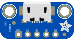 USB Micro-B Breakout Board illustration
