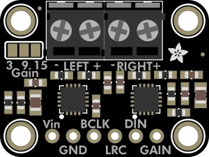 Adafruit Stereo I2S 3W Amplifier Breakout - Dual MAX98357A illustration
