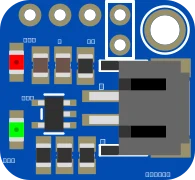 Adafruit LiIon/LiPoly Backpack Add-On for Pro Trinket/ItsyBitsy illustration
