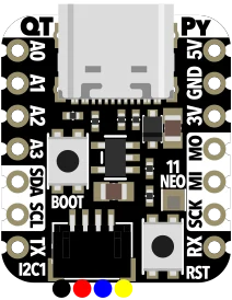 Adafruit QT Py RP2040 illustration