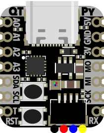 Adafruit CH552 QT Py - 8051 Dev Board with STEMMA QT illustration