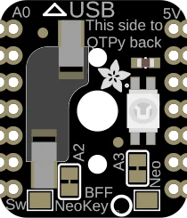 Adafruit NeoKey BFF for Mechanical Key Add-On for QT Py and Xiao illustration