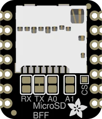 Adafruit microSD Card BFF Add-On for QT Py and Xiao illustration