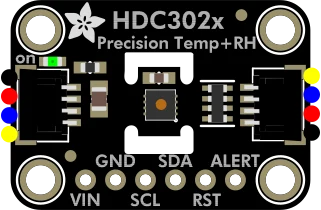 Adafruit HDC3022 Precision Temperature & Humidity Sensor illustration