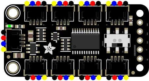 Adafruit PCA9548 8-Channel STEMMA QT / Qwiic I2C Multiplexer illustration
