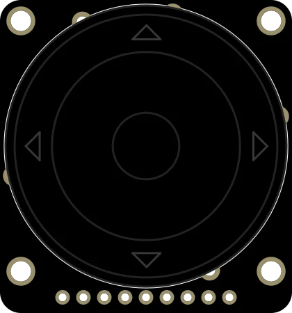 Adafruit ANO Rotary Navigation Encoder Breakout PCB illustration