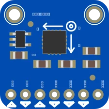 ADXL326 - 5V ready triple-axis accelerometer (+-16g analog out) illustration