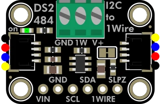 Adafruit DS2484 I2C to 1-Wire Bus Adapter Breakout illustration