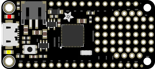 Adafruit Feather 32u4 Basic Proto illustration