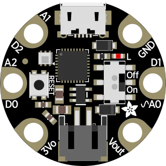 Adafruit GEMMA M0 - Miniature wearable electronic platform illustration