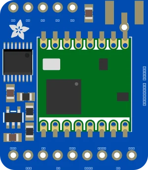 Adafruit RFM69HCW Transceiver Radio Breakout - 868 or 915 MHz illustration