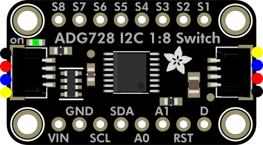 Adafruit ADG728 1-to-8 Analog Matrix Switch illustration