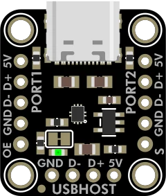 Adafruit TS3USB30 1 to 2 USB Switch illustration