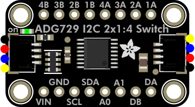 Adafruit ADG729 Dual 1-to-4 Analog Matrix Switch illustration