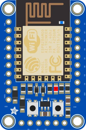 Adafruit HUZZAH ESP8266 Breakout illustration