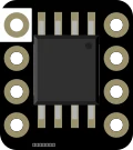 Adafruit QSPI DIP Breakout Board - W25Q16 - 16 MBit 2 MByte illustration