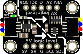 Adafruit QT 5V to 3V Level Shifter Breakout - STEMMA QT / Qwiic illustration