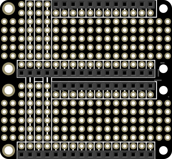 FeatherWing Doubler - Prototyping Add-on For All Feather Boards illustration