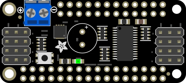 8-Channel PWM or Servo FeatherWing Add-on For All Feather Boards illustration
