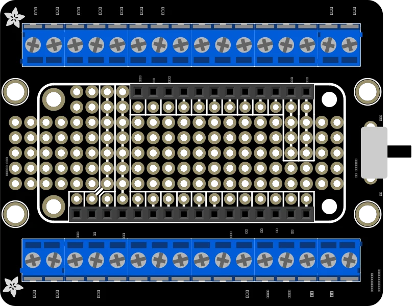 Assembled Terminal Block Breakout FeatherWing for all Feathers illustration