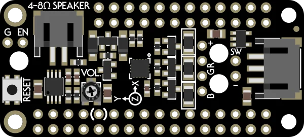 Adafruit Prop-Maker FeatherWing illustration