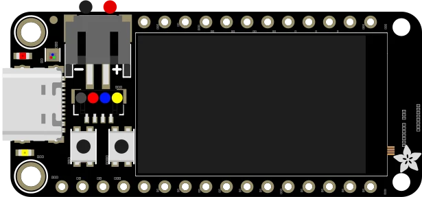 Adafruit ESP32-S2 TFT Feather - 4MB Flash, 2MB PSRAM, STEMMA QT illustration