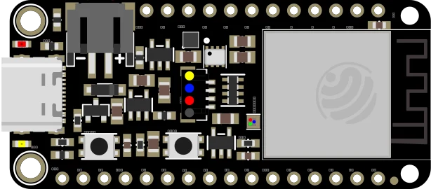 Adafruit ESP32-S3 Feather with STEMMA QT / Qwiic illustration