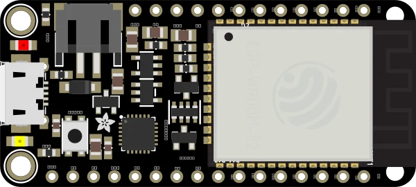 Adafruit HUZZAH32 – ESP32 Feather Board illustration