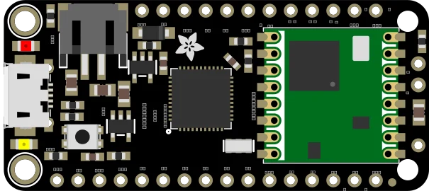 Adafruit Feather 32u4 RFM69HCW Packet Radio - 868 or 915 MHz illustration