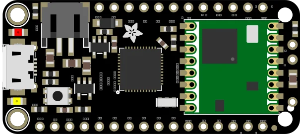 Adafruit Feather 32u4 RFM95 LoRa Radio- 868 or 915 MHz illustration