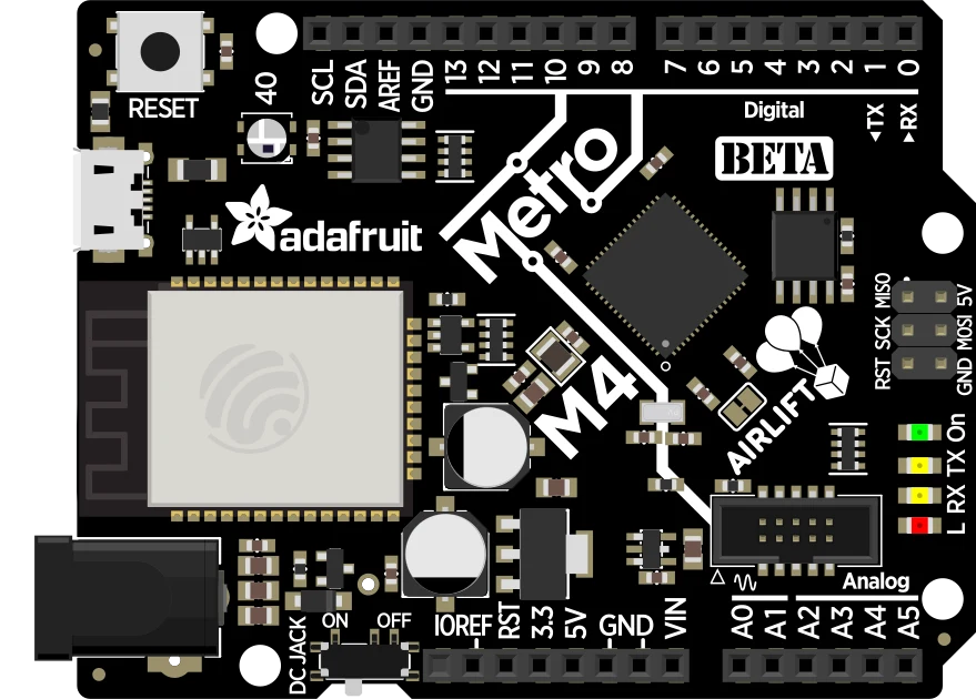 Adafruit Metro M4 Express AirLift (WiFi) - Lite illustration